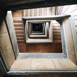 Directly above shot of staircase