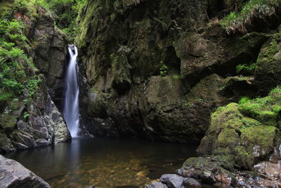 Stream flowing through rocks