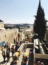 Group of people in a city