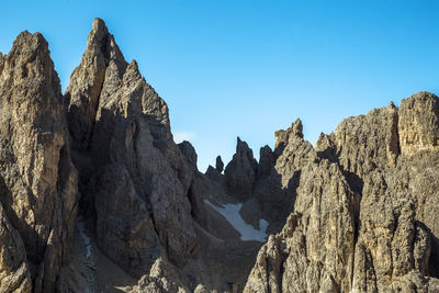 Cadini di misurina mountain peaks in trentino dolomite alp, italy