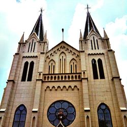 Low angle view of cathedral against sky