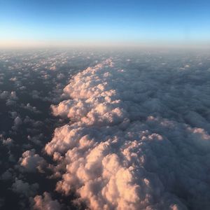 High angle view of clouds in sky