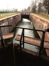 View of canal along buildings