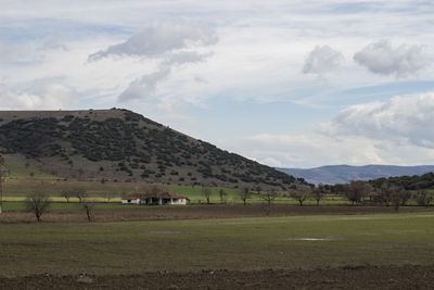 Scenic view of landscape against sky