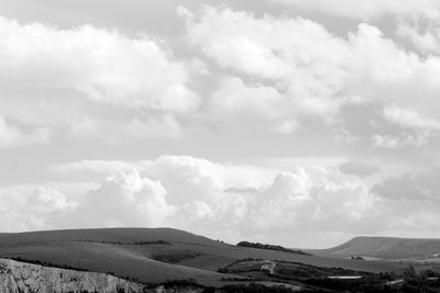 Scenic view of desert against sky