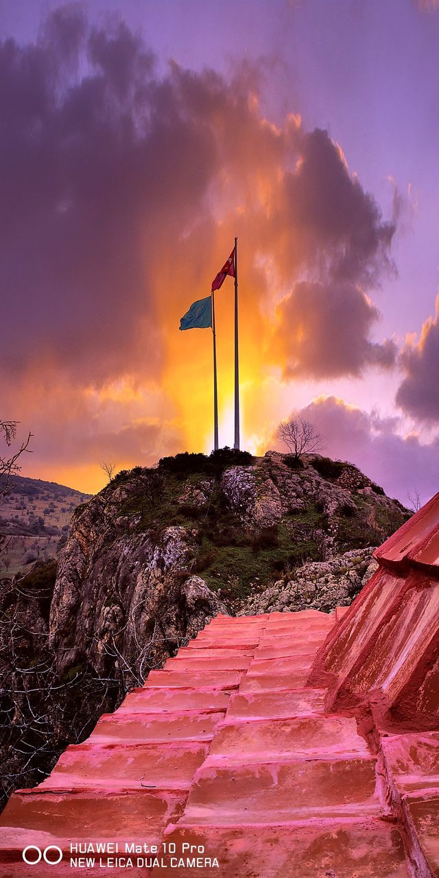 SCENIC VIEW OF FLAG AGAINST SKY