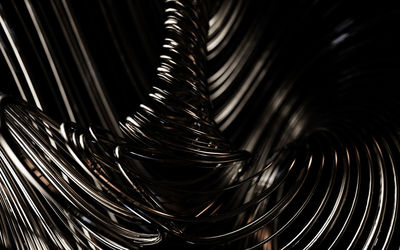 Full frame shot of spiral metal
