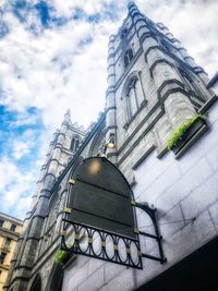 Low angle view of traditional building against sky