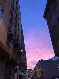 Low angle view of buildings against sky