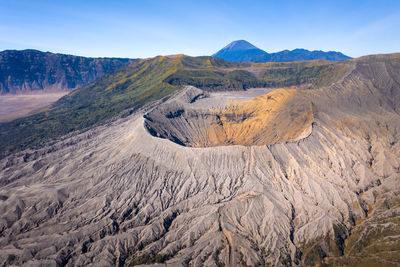 Scenic view of volcanic landscape