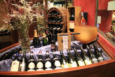 Variety of food for sale in store