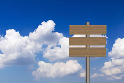 Low angle view of building against blue sky