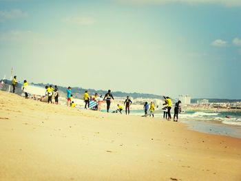 People on beach