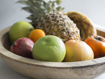 Close-up of fruits on table