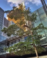 Low angle view of building against sky