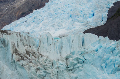 Scenic view of snow covered mountain