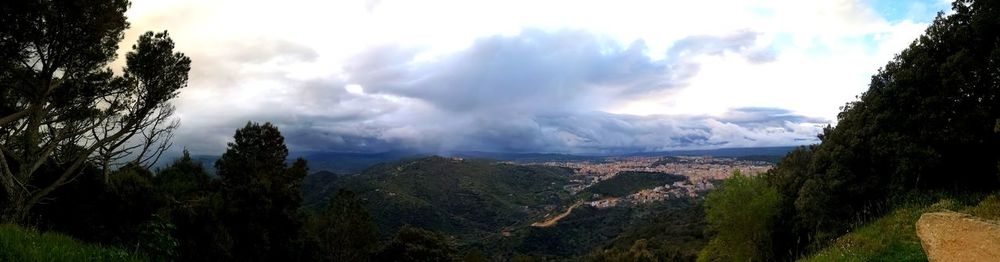 Panoramic view of landscape against sky