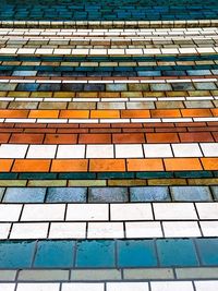 Full frame shot of colorful tiled floor