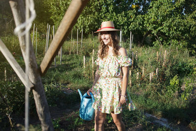 Full length of woman in park
