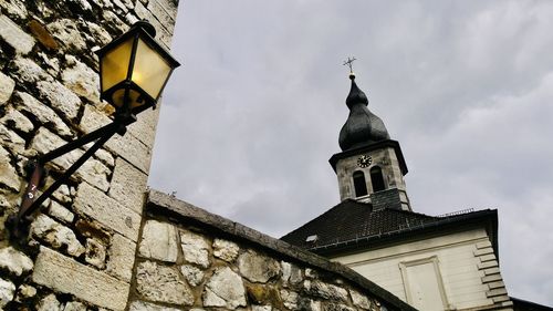 Low angle view of building against sky