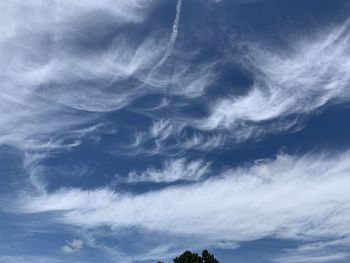 Low angle view of clouds in sky