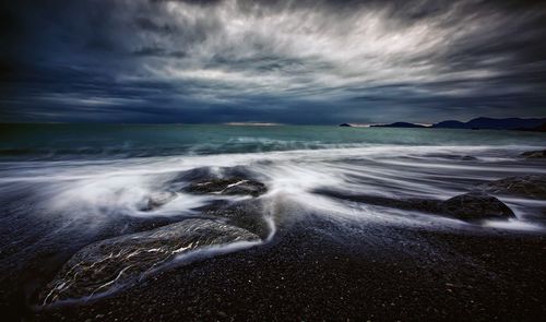 Scenic view of sea against sky