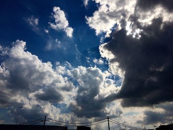Low angle view of bridge against sky