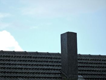 Low angle view of building against sky