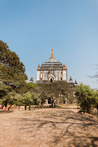 View of historical building against clear sky