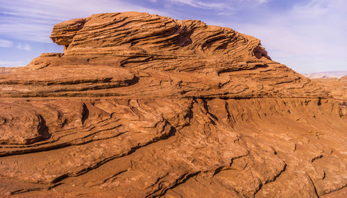 Rock formation at grand canyon national park against sky