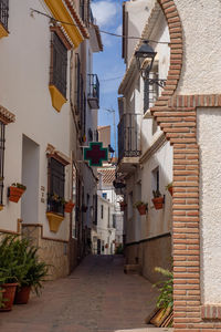 Street amidst buildings in city