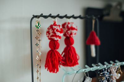 Close-up of decoration hanging