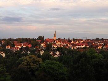 View of cityscape against sky