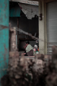 Interior of old abandoned building