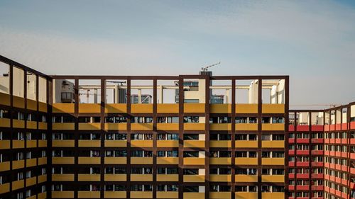 Low angle view of building against sky