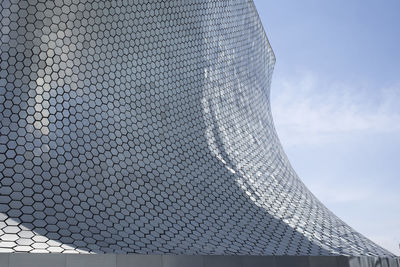 Low angle view of modern building against sky