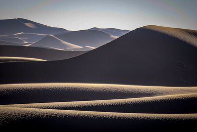 Scenic view of desert against sky