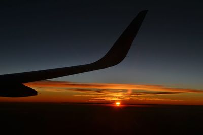 Cropped image of landscape at sunset