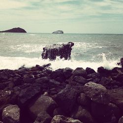 Scenic view of sea against sky