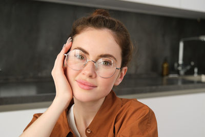 Portrait of young woman