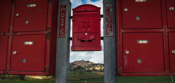 Red mailbox