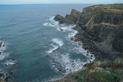 Scenic view of sea against sky