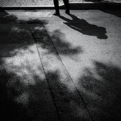 Shadow of person on wall
