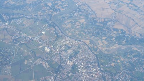 High angle view of cityscape