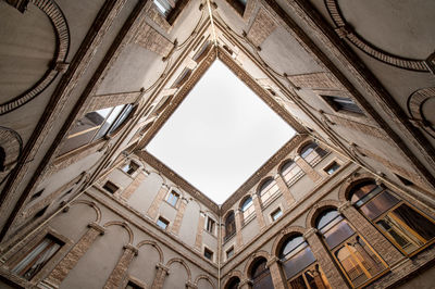 Low angle view of historical building against sky