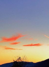 Scenic view of landscape at sunset