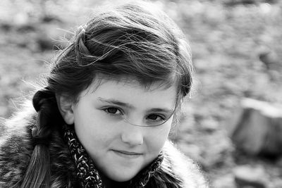 Close-up portrait of girl