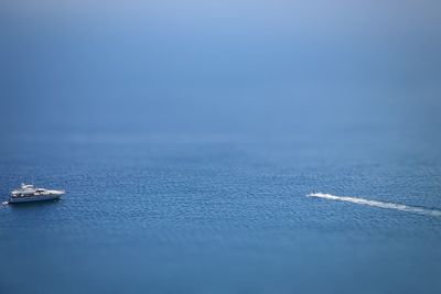 Boats in sea