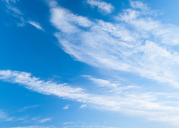 Low angle view of clouds in sky