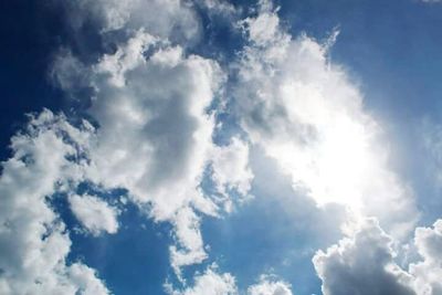 Low angle view of cloudy sky